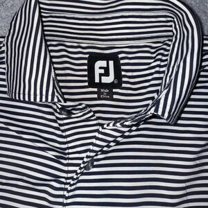 FootJoy Men's Striped XL Golf Polo Shirt Performance Stretch Athletic Top